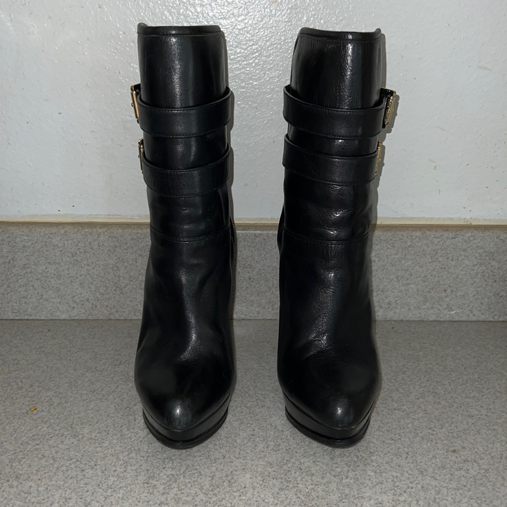 Michael Kors leather boots 5” heel